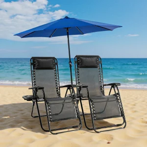 JHK Zero Gravity Portable Recliner Camping