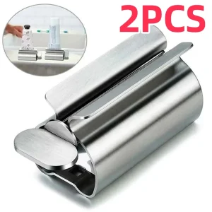 1/2PCS Stainless Steel Toothpaste Squeezer Tube