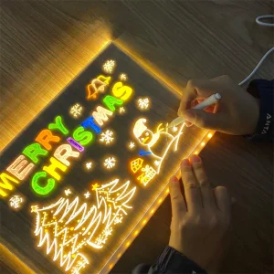 Rewritable Children's Glowing Drawing Board