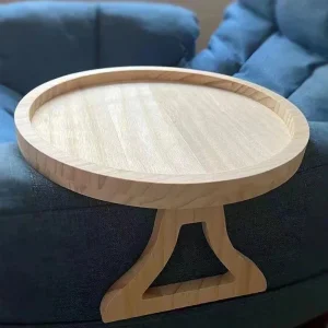 Natural Wooden Sofa Tray