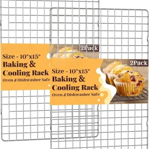 2-Pack 10x15 Inch Cooling Racks